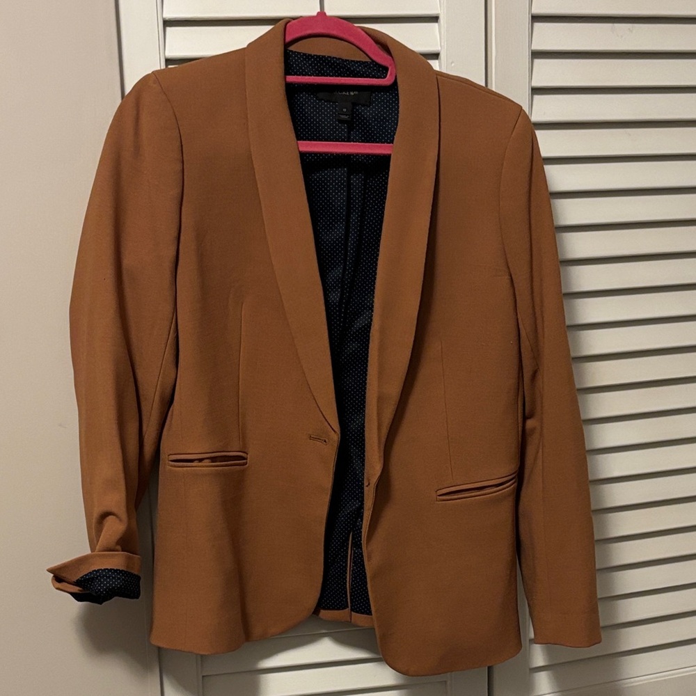J. Crew Tan Wool-blend Blazer